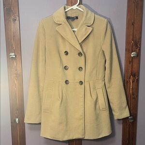Forever 21 Tan Pea Coat size small